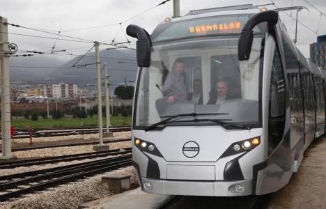  Bursa'nın ilk yerli tramvayı ipekböceği test edildi!