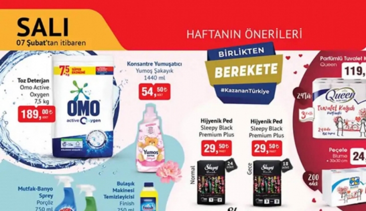 BİM 7 Şubat Kataloğunda müthiş indirimler! Kağıt 12’li kağıt havlu 95 TL! BİM 7-10 Şubat 2023 Fiyat listesi!