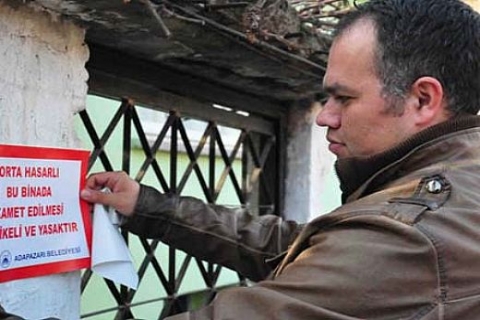 Hasarlı binaların suyu yeniden kesilecek!