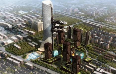  AmphibianArc içinden uzay aracı çıkan gökdelen tasarladı!