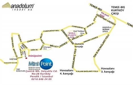 Kurtköy Mini Point satılık daire!