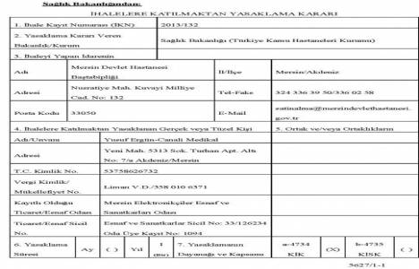 Sağlık Bakanlığı 6 firmaya ihalelere katılma yasağı verdi!