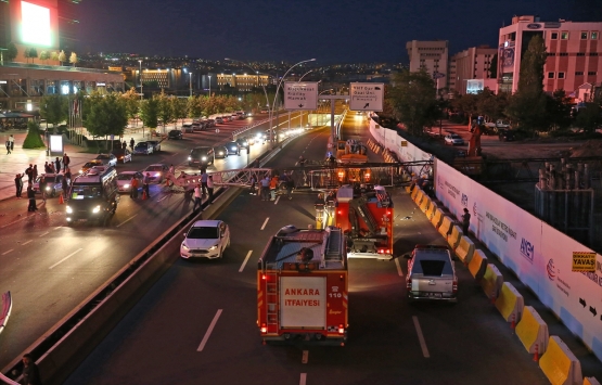 AKM-Kızılay metro inşaatında vinç kazası!