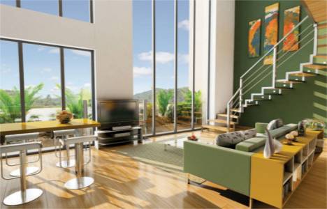 Yılmaz İnşaat Fuaye Turkuaz örnek daire!