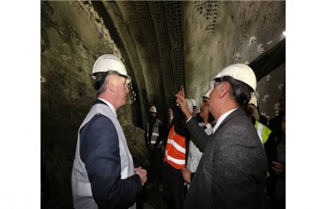 Mevlana Tüneli'nin inşaat çalışmaları incelendi!