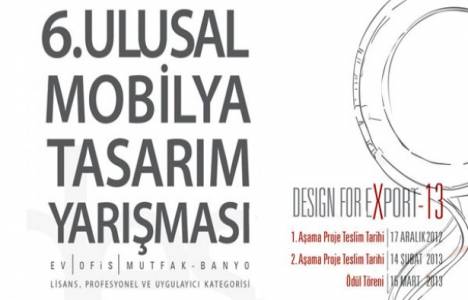  6. Ulusal Mobilya Tasarım Yarışması'na başvurular başladı!