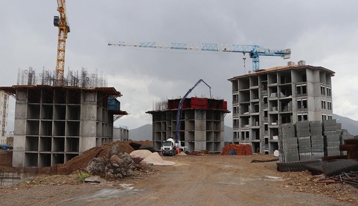 Hatay İskenderun’daki afet konutları hızla yükseliyor! İşte 2+1 79 metrekarelik örnek daire!