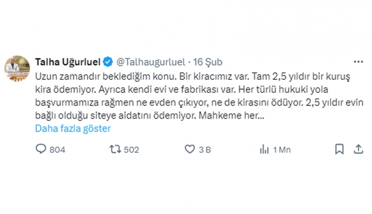 2.5 yıldır kirasını alamayan ev sahibinden isyan: Bu sorunu çözecek bir mahkeme, bir hukukçumuz var mı?
