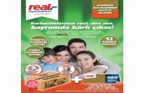 Kurbanlıklarınızı Real'den alın bayramda karlı çıkın!