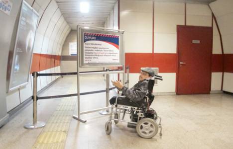 Taksim'de engelli asansörü süresiz olarak kapatıldı! 