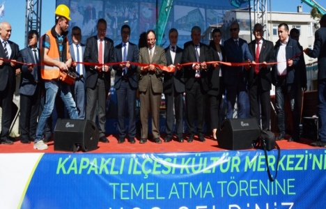 Tekirdağ Kapaklı Kültür Merkezi'nin temeli atıldı!