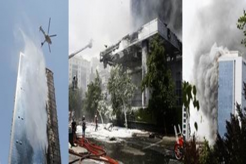 Polat Tower Rezidans yangından sonra harabe gibi!