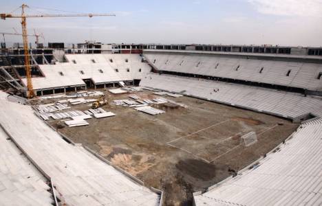 Bursa'daki yeni stadyumun kaba inşaatı tamamlandı!