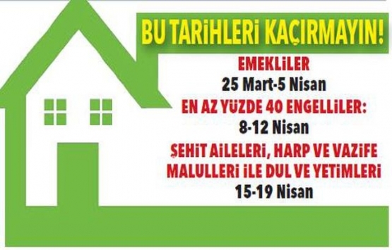 TOKİ 50 bin konut projesinde sıra emeklilerde!