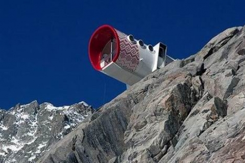 Mont Blanc'daki Guisto Gervosutti Otel, internetli bir boru! 