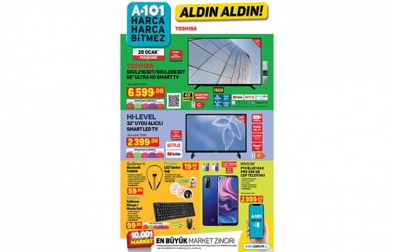 20 Ocak A101 aktüel ürünler kataloğunda neler var? Bu haftaki dev fırsatlar!