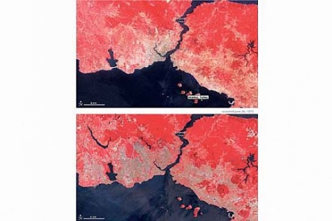 İstanbul'un betonlaşması NASA fotoğraflarında!