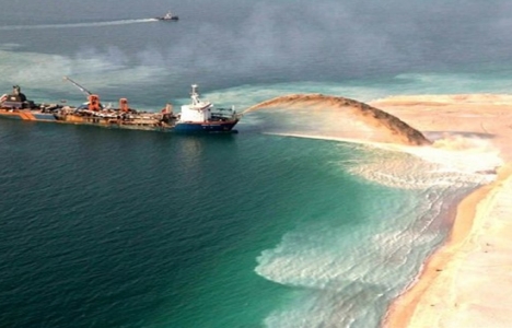 İşte Dubai deki yapay adanın yapılışı!