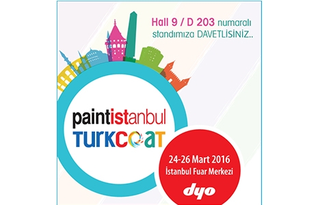 DYO, Paintistanbul and Turkcoat 2016 Fuarı'na katılıyor!