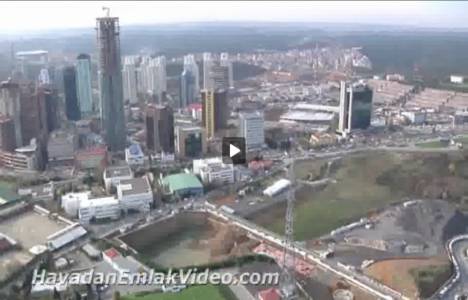 Maslak'ta yer alan iş merkezlerinin havadan genel videosu! 