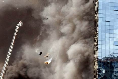 Polat Tower Rezidans yangından sonra harabe gibi! 