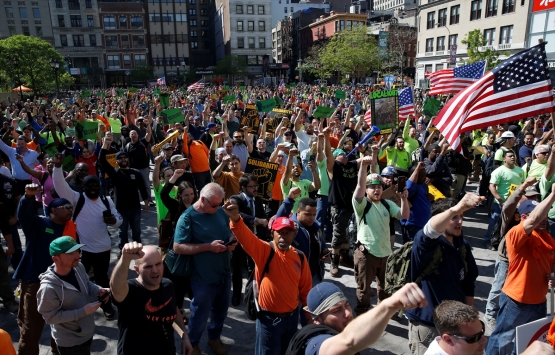New York ta inşaat çalışanları Ben de varım dedi!