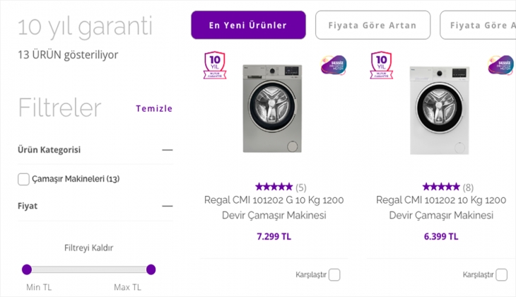 Regal 10 yıl garanti vadediyor! Peki hangi ürünlerde geçerli. İşte 28 Eylül 2022 Regal fiyat listesi