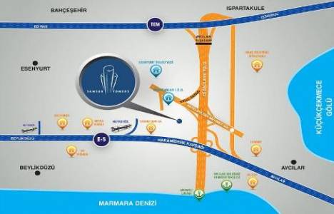 Samsun Towers Esenyurt Evleri nde 120 bin 206 TL ye 1+1!