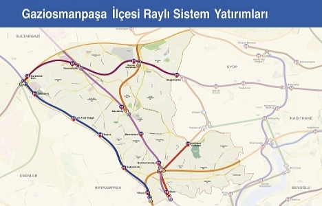 İşte İstanbul un raylı sistem haritası!