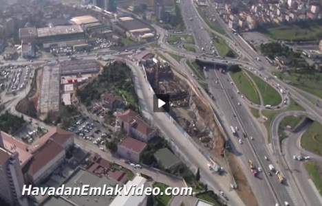 Kuriş Kule Kartal'ın havadan yeni görüntüleri!