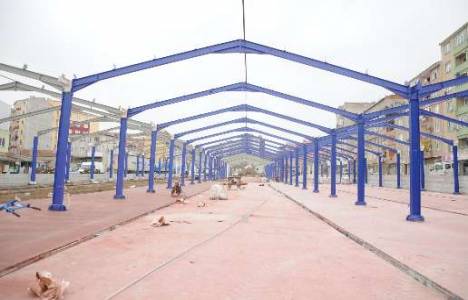 Çorlu'da sabit kapalı pazar yerinde sona yaklaşıldı!