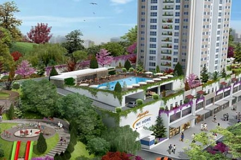 May Home Maslak Teras Evler'de 582 bin liraya 2+1! Yüzde 5 peşinatla!