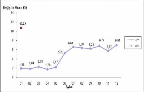Yurt içi üretici fiyat endeksi Ocak 2014!