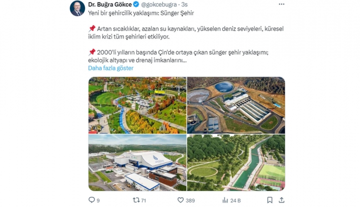 Şehir Plancısı Dr. Buğra Gökce den sünger şehir açıklaması: İstanbul da neler yapıldı?