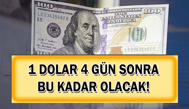 1 doların 4 gün sonra ne kadar olacağı resmen açıklandı! Tek tek açıklanan bu rakamı görenler adeta mıh gibi çakıldı! 