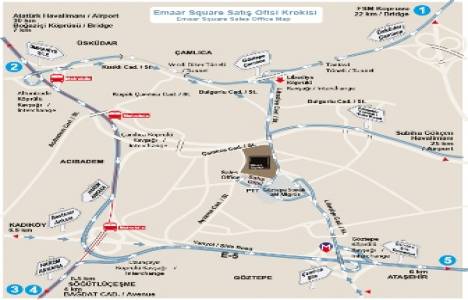 Emaar Square iletişim, adres, telefon numarası!