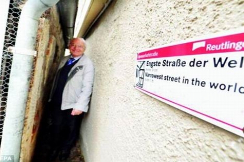 Spreuerhof Sokak, dünyanın en dar sokağı!