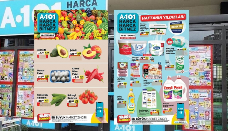 A101'de çılgın indirim! A101'de ayçiçek yağı, sebze meyve ve süt ürünlerinde dip fiyatlar! 17 Temmuz 2022 fiyat listesi