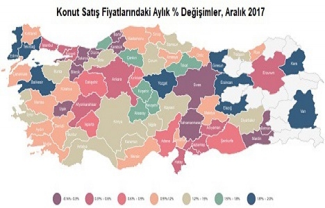 REIDIN Türkiye Konut Fiyat Endeksleri 2017 Aralık ayı sonuçları!