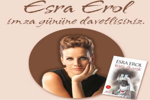 Esra Erol, Kara Duvak isimli kitabını Akbatı AVYM'de imzalıyor!