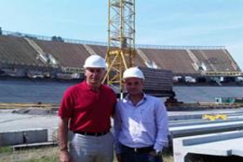 Lütfi Arıboğan Kiev Olimpiyat Stadı'nı inceledi!