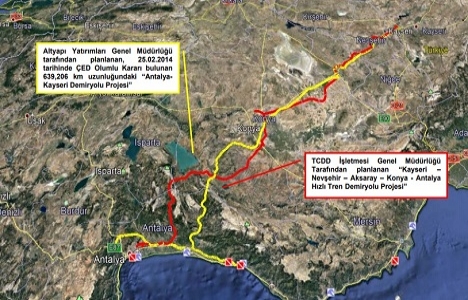 Kayseri-Nevşehir-Aksaray-Konya-Antalya Hızlı Treni başlıyor!