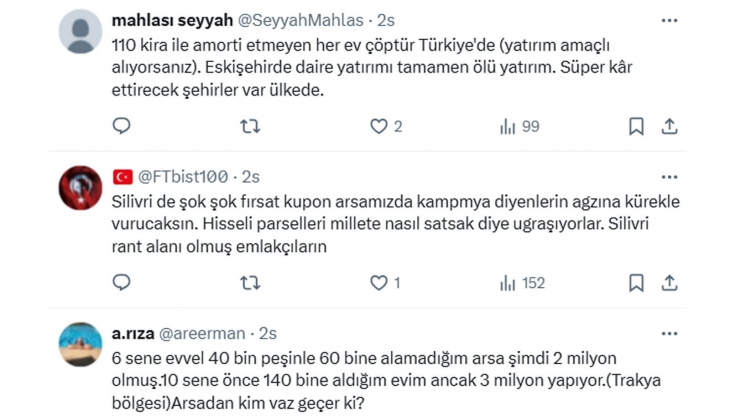 Satılık imarlı arsaların fiyatları fahiş, dengelenmezse konut arzı git gide olumsuz etkilenir!