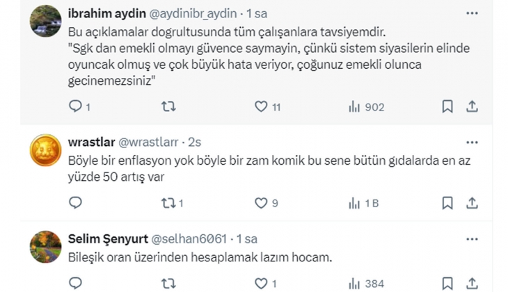 Prof. Dr. Şenol Babuşcu hesapladı: Ocak ta en yüksek emekli zammı yüzde 17,3, memur ve memur emeklisi zammı yüzde 13,03!