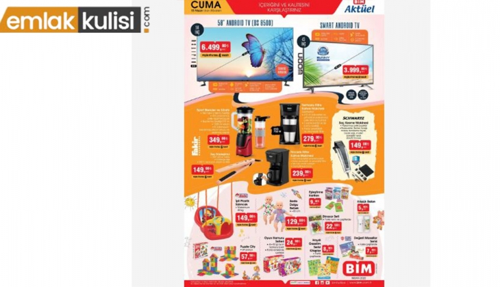 BİM 15 Nisan 2022 aktüel ürünler kataloğu! İşte BİM deki fırsat ürünleri ve fiyat listesi