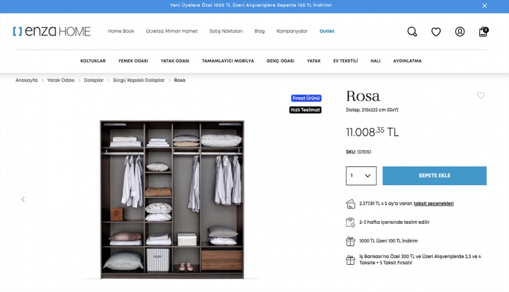Enza Home’dan “Sonbaharın En Güzel Fırsatı” Kampanyası! İşte Enza Home 8 Eylül 2022 fiyatları