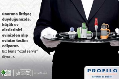 Profilo, satış sonrası servis hizmetleriyle tüketicinin yanında!