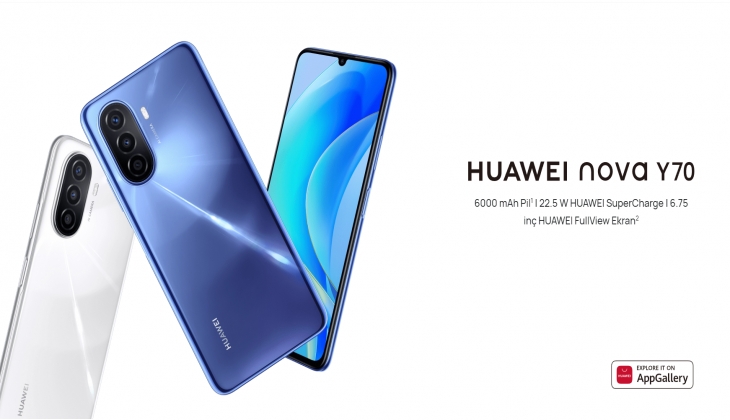 10 dakikalık şarjla 3 saatlik video izlenebilen Huawei Nova Y70 de dev indirim! 6 Ağustos 2022 fiyat listesi...