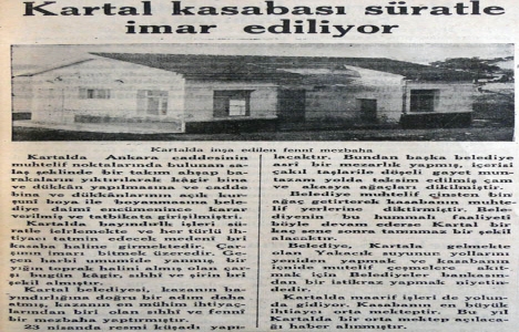 1936 yılında Kartal süratle imar ediliyor!