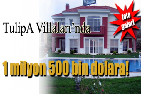 TulipA Villaları'nda 1 milyon 500 bin dolara!